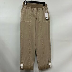 NWT Soft Surroundings xs Medina Khaki pants straight leg crop